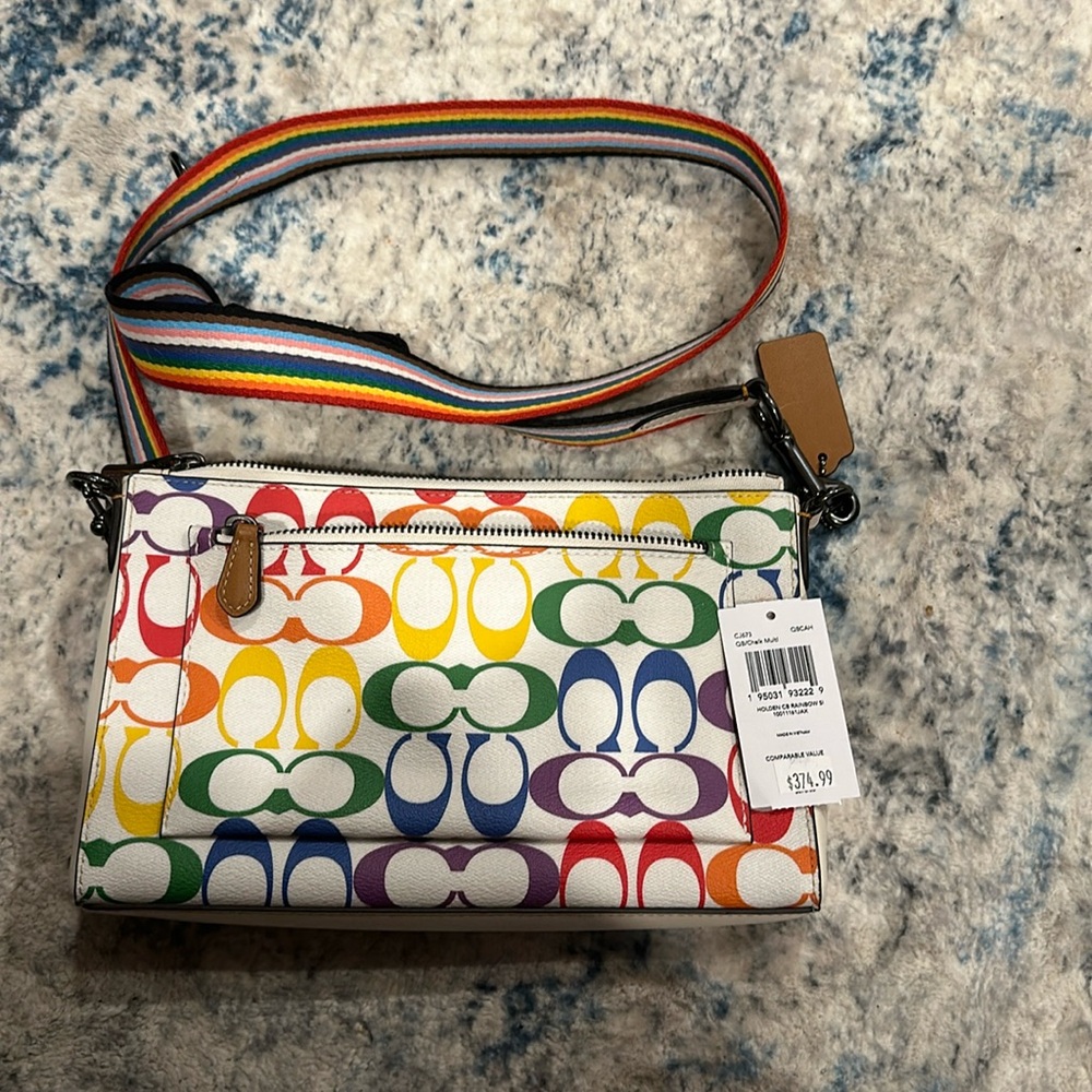 Coach rainbow purse.